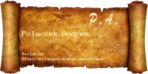 Polacsek Andrea névjegykártya